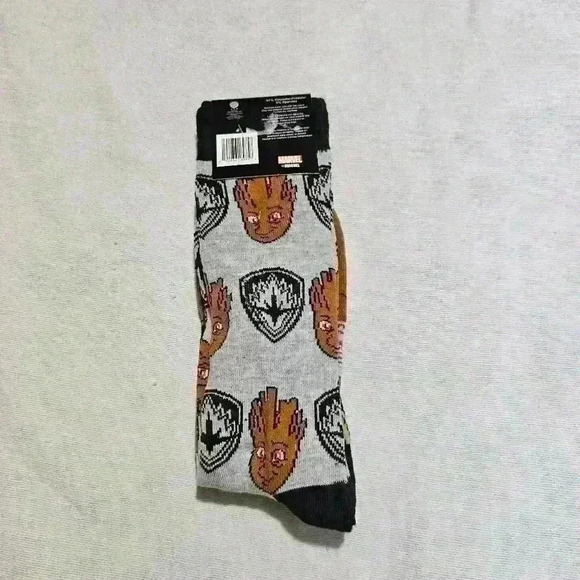 Sale $10 Marvel socks size 6 - 12 Groot - Picture 2 of 2